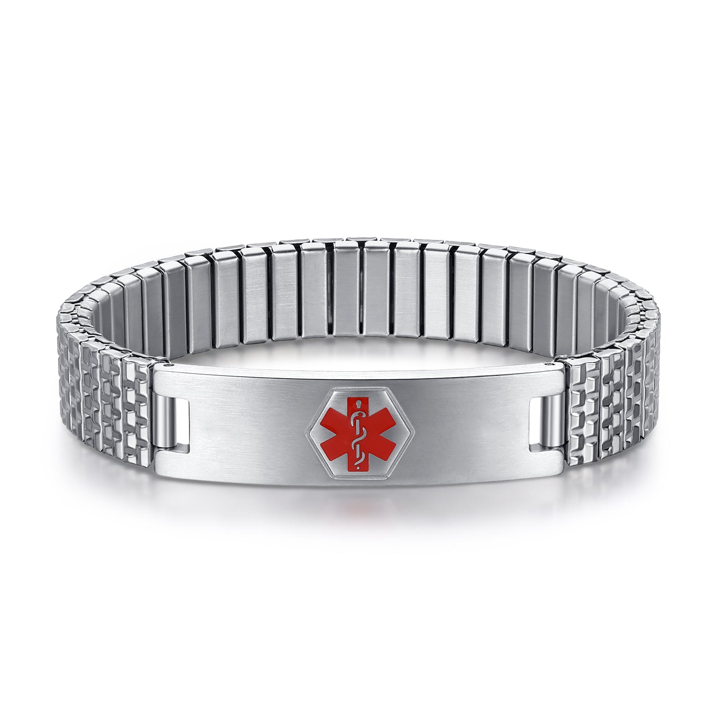 Stretch Medical Alert Bracelets for Men with Free engraving