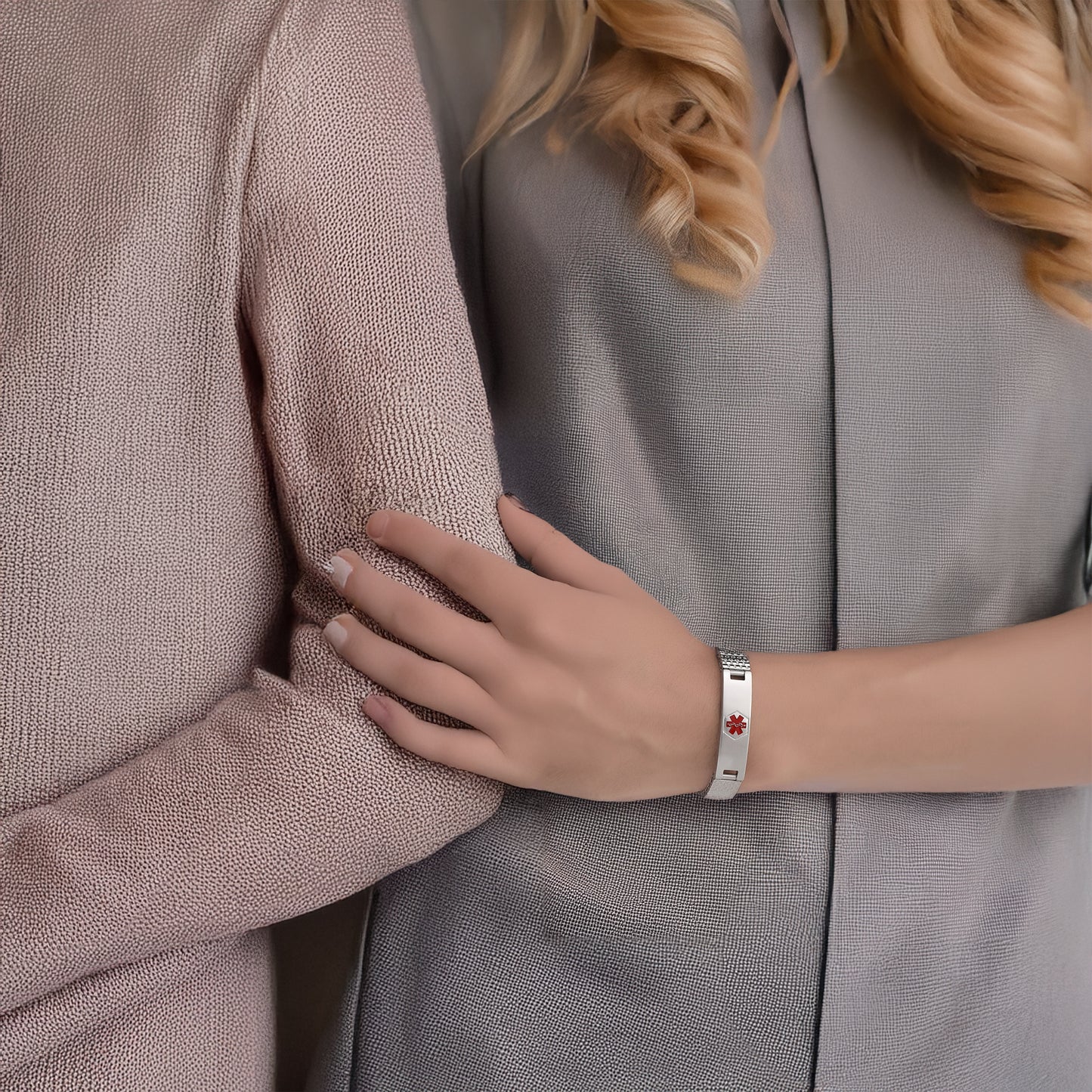 Stretch Medical Alert Bracelets for Men with Free engraving