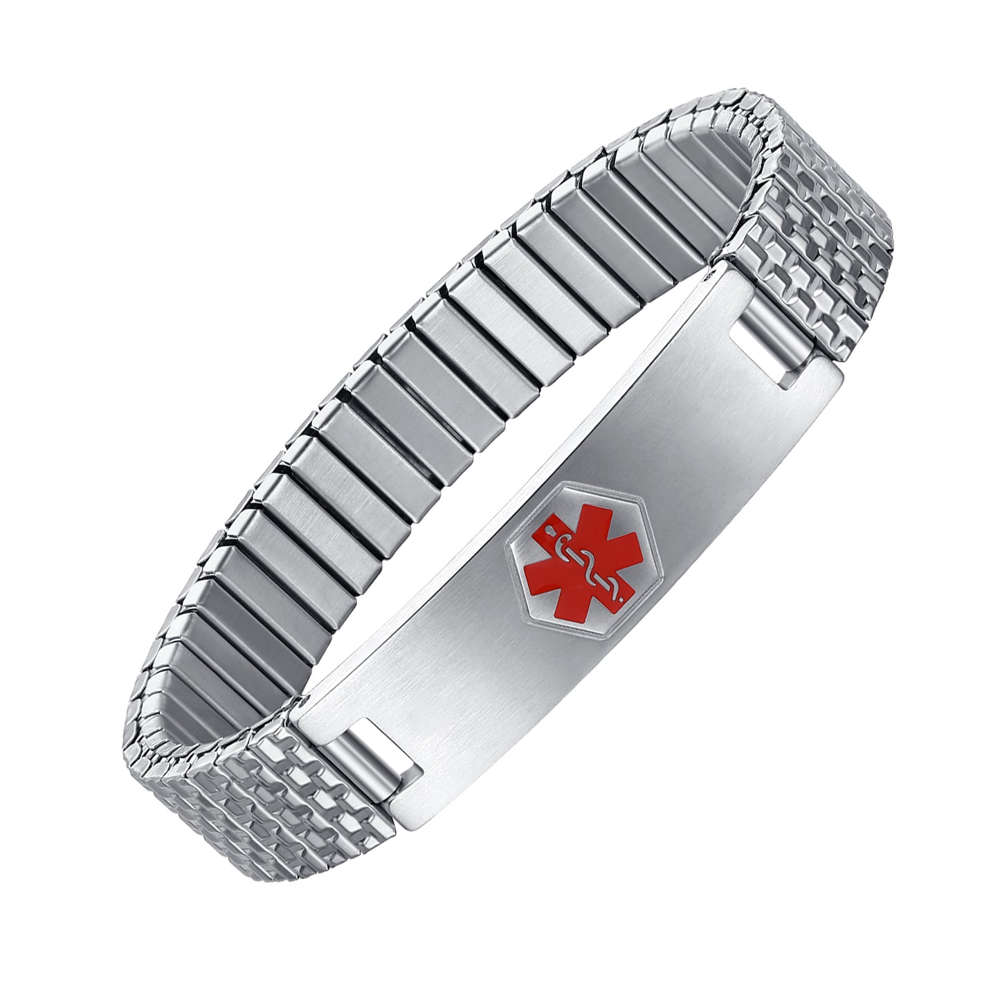 Stretch Medical Alert Bracelets for Men with Free engraving