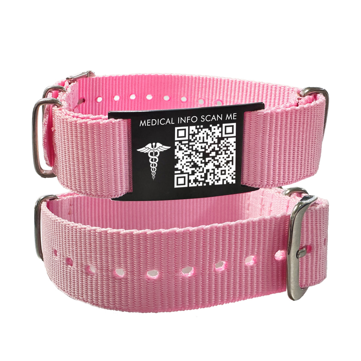 QR Code Medical ID Bracelet | Sport Canvas Waterproof Medical Alert Bracelet for Sports & Outdoor