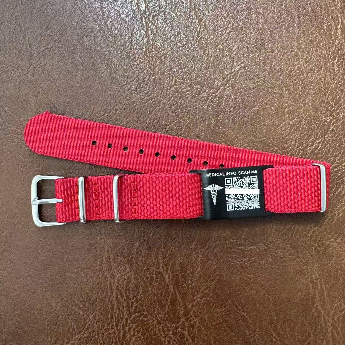 QR Code Medical ID Bracelet | Sport Canvas Waterproof Medical Alert Bracelet for Sports & Outdoor