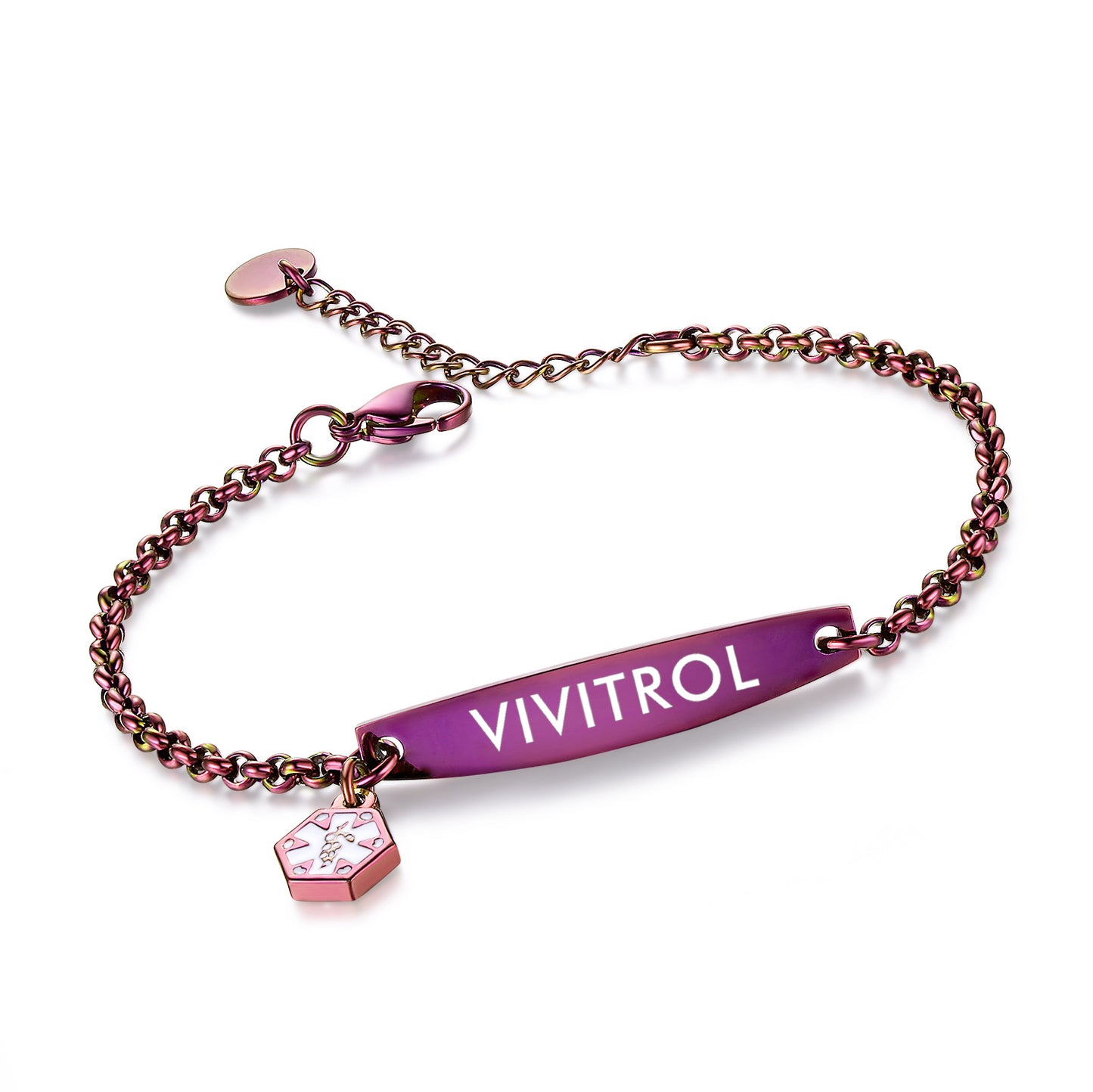 SIMPLE ROLO CHAIN MEDICAL ID BRACELET FOR WOMEN & GIRL