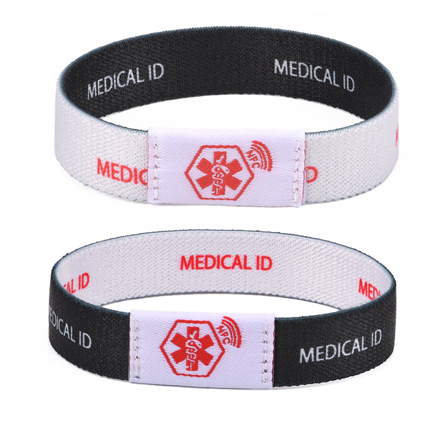 Medical ID Bracelet with QR Code for Women Men, Silicone Adjustable QR Code Medical Alert Bracelets,Dynamic Web Information