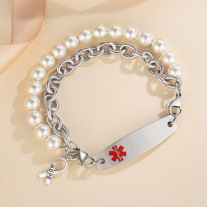 LinnaLove Interchangeable Medical Alert Bracelets for Men Women Stain