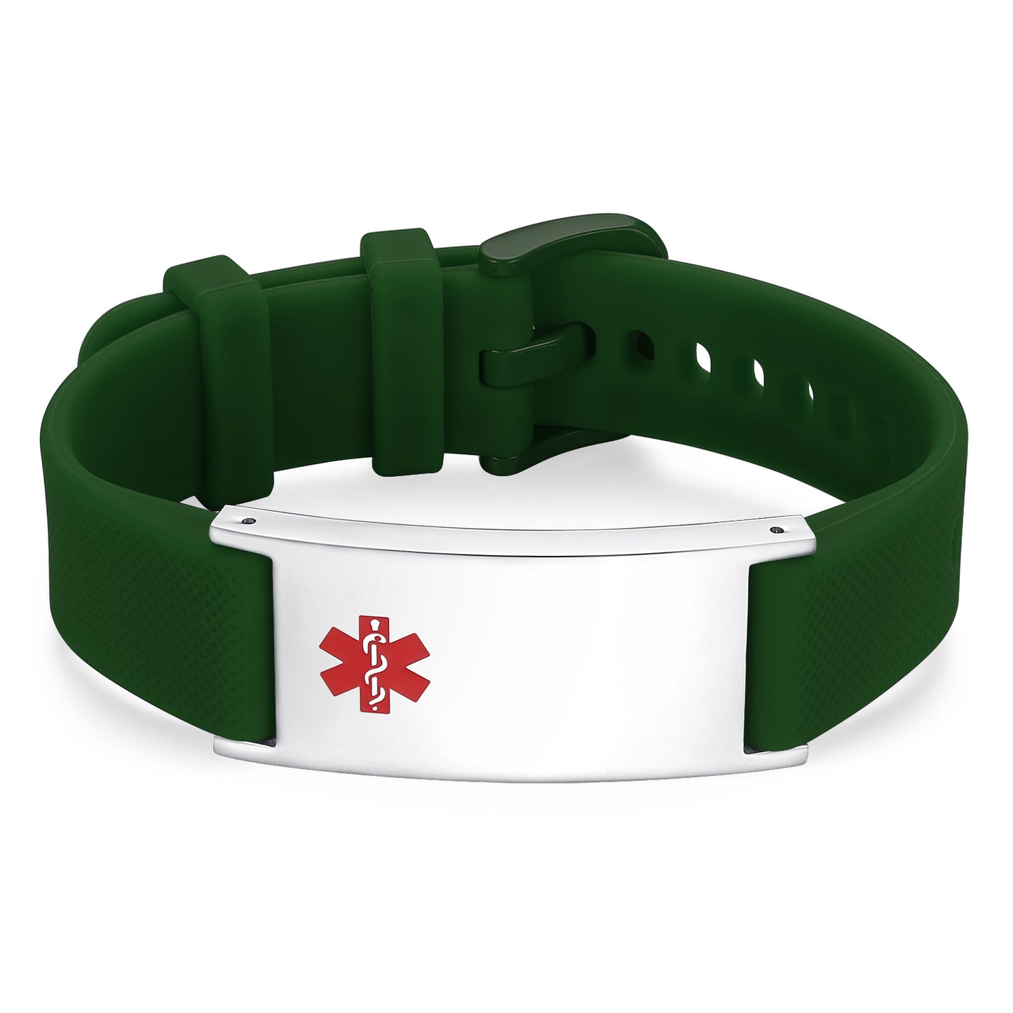 Personalized Silicone Medical Alert Bracelets Waterproof Sport ID Bracelets for Men Women