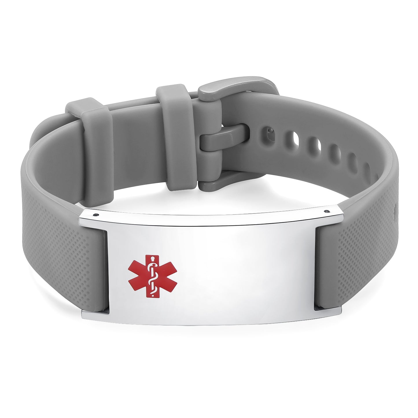 Personalized Silicone Medical Alert Bracelets Waterproof Sport ID Bracelets for Men Women