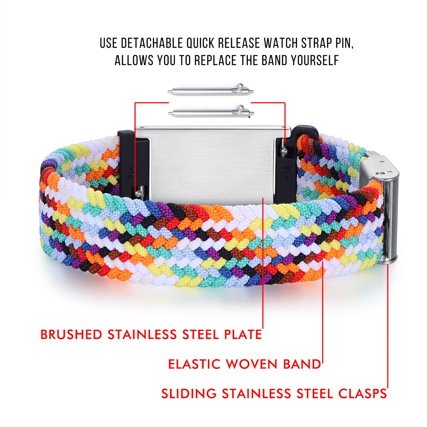 Medical ID Bracelet with QR Code for Women Men, Silicone Adjustable QR Code Medical Alert Bracelets,Dynamic Web Information
