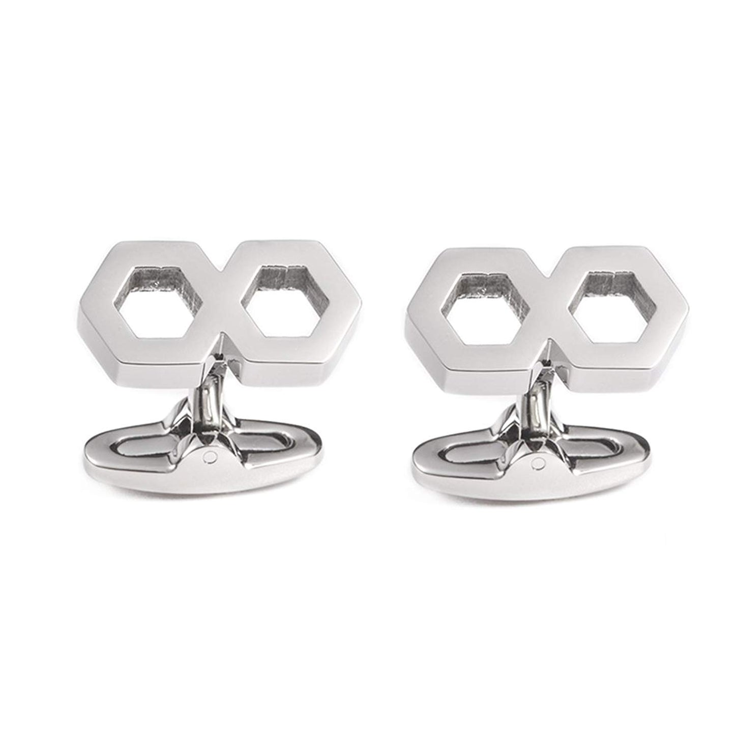 Tarrring-Stainless Steel Endless Cufflinks for Men Wedding Business