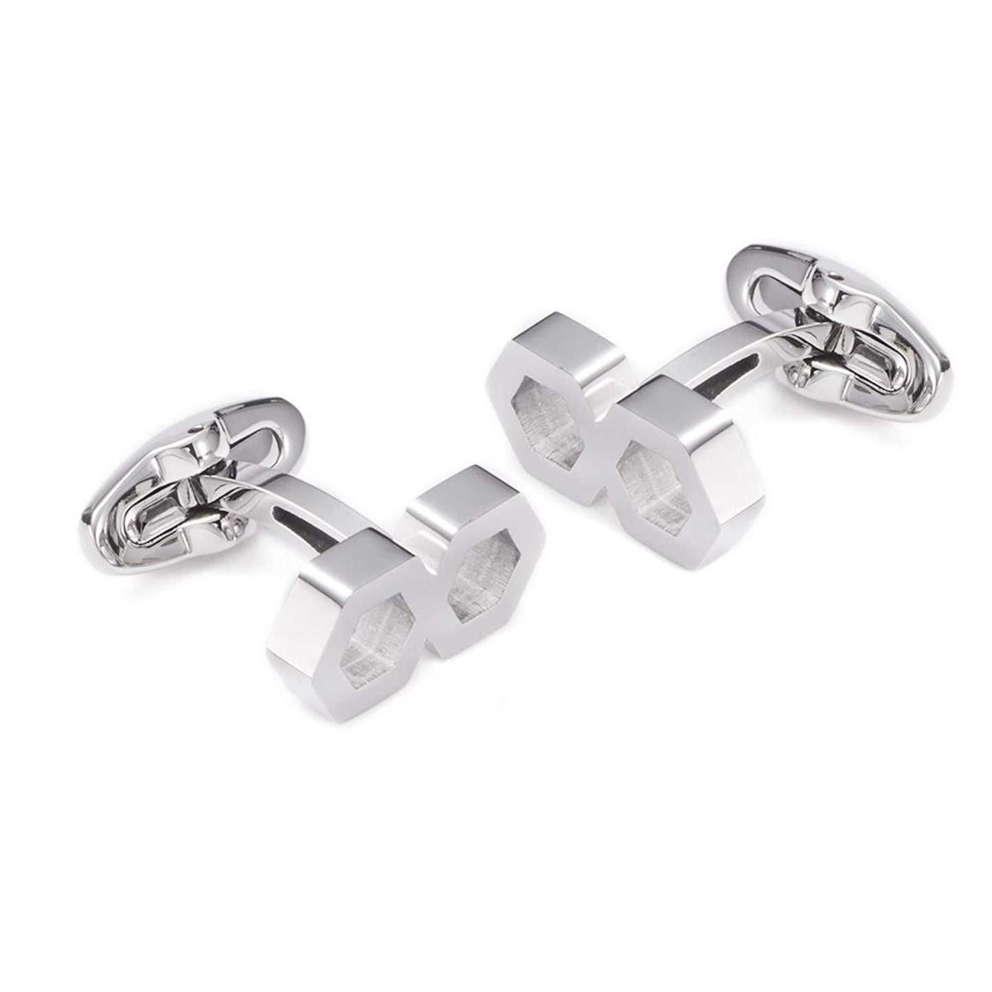 Tarrring-Stainless Steel Endless Cufflinks for Men Wedding Business