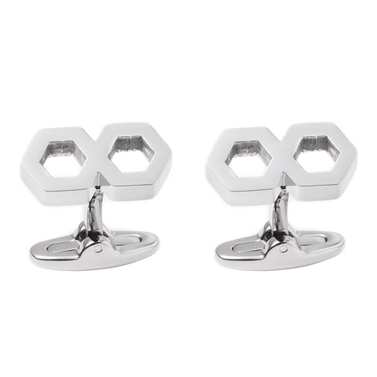 Tarrring-Stainless Steel Endless Cufflinks for Men Wedding Business