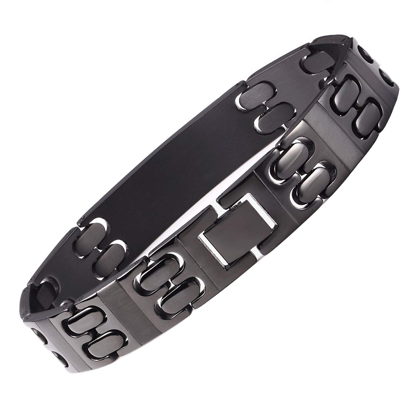 Tarring World's Best Dad'-Father's Day Special Edition Solid Black titanium Bracelet