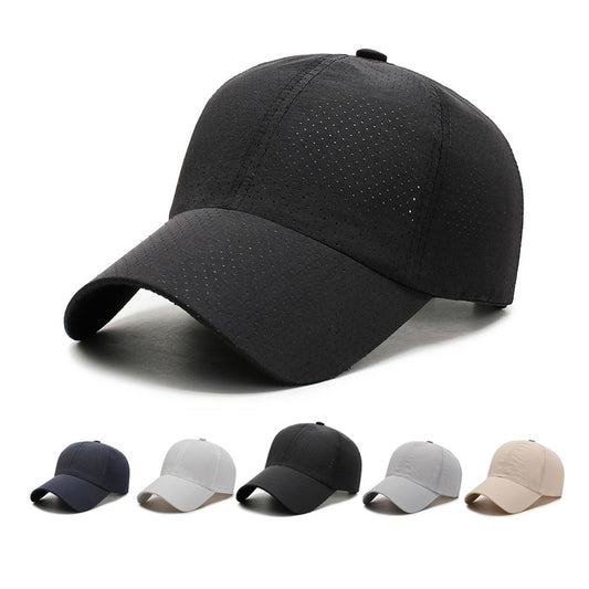 linnalove Fashionable baseball mesh cap summer light weight breathable mesh UV cut quick dry light thin adjustable