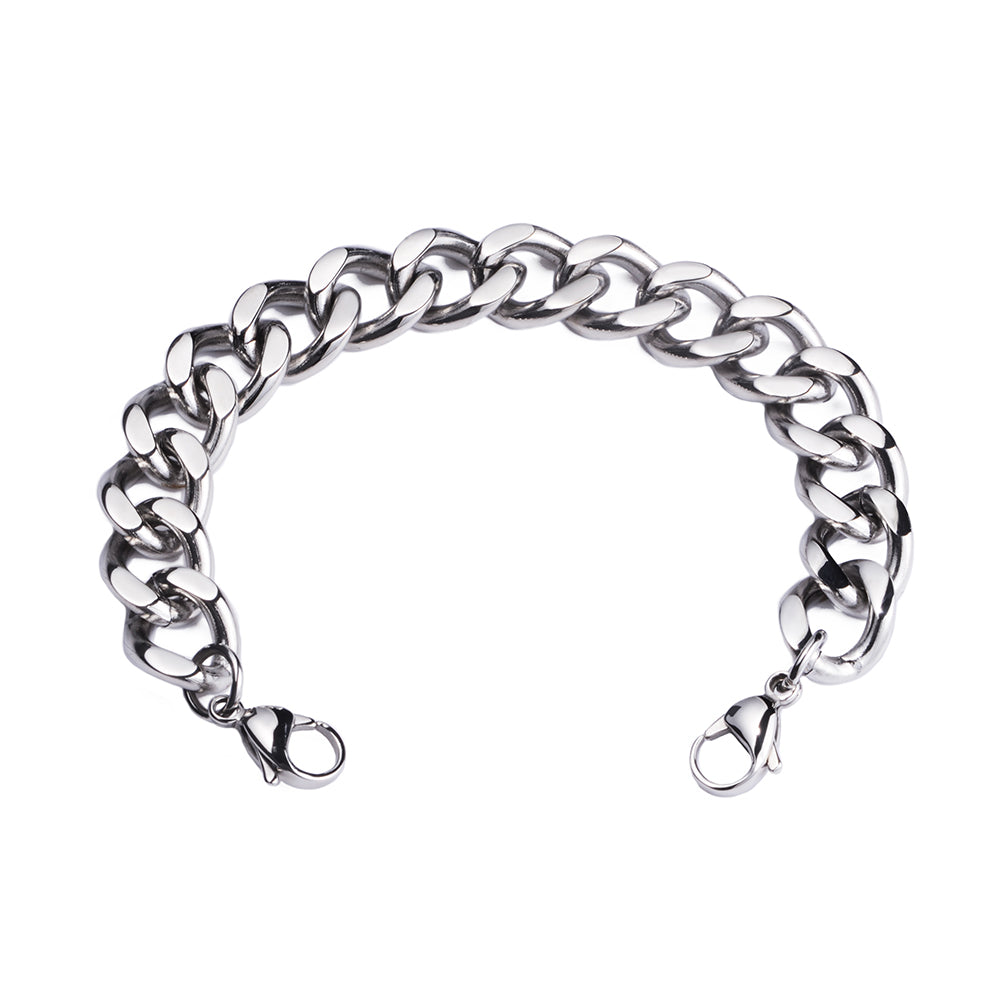 Stainless Steel Heavy chain Interchangeable Bracelet to Medical Alert for Men
