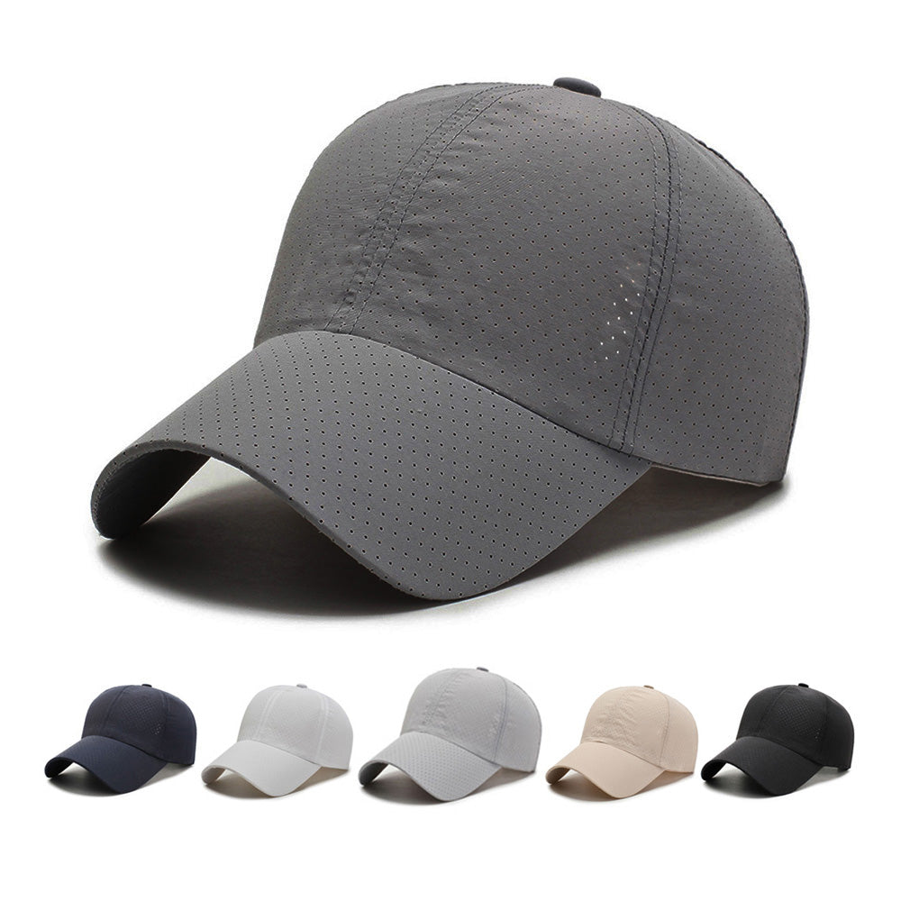 linnalove Fashionable baseball mesh cap summer light weight breathable mesh UV cut quick dry light thin adjustable