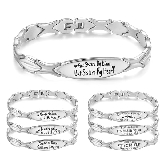 LinnaLove Sister Bracelets for 2/3/4 quote bracelets for your Soul Sister