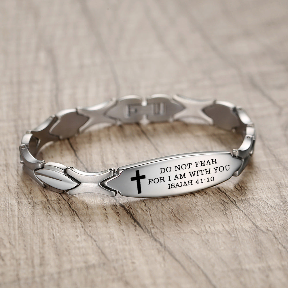Linnalove Bible Verse Bracelet Faith Christian Mantra Quotes Bracelet for Women, Christmas Gift