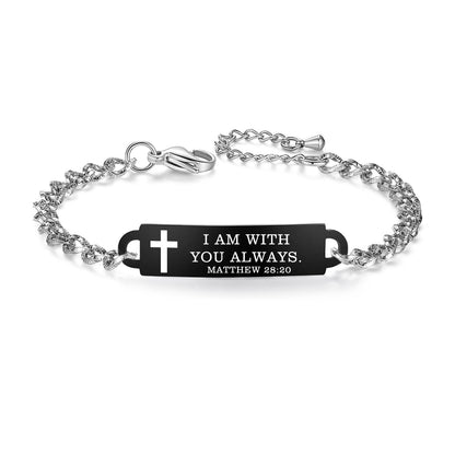 Linnalove Bible Verse Bracelet, an Inspirational Faith Bracelet for women - the Perfect Christmas Gift for girls
