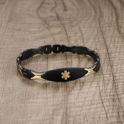 Medical Alert Bracelets For Men LinnaLove Medical ID Bracelet For