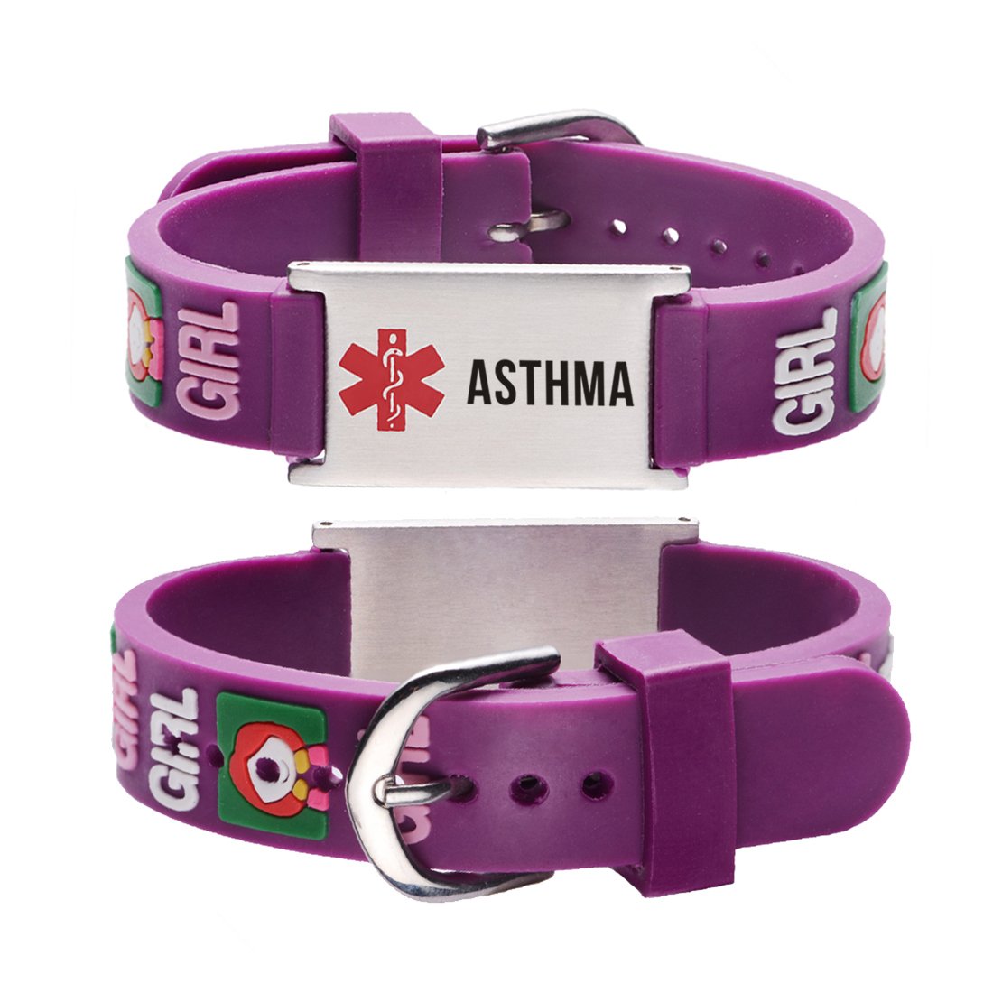 ASTHMA bracelets for kids-little girl