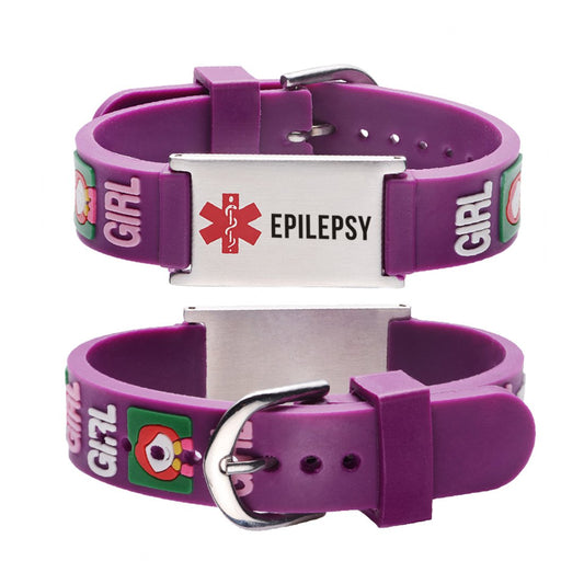 EPILEPSY bracelets for kids-little girl