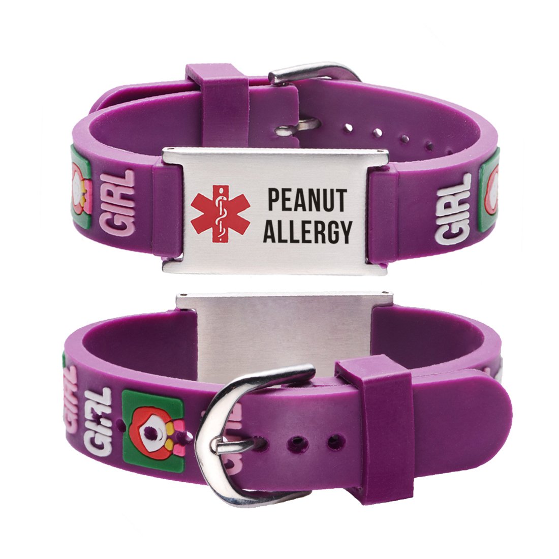 Peanut Allergy bracelets for kids-little girl