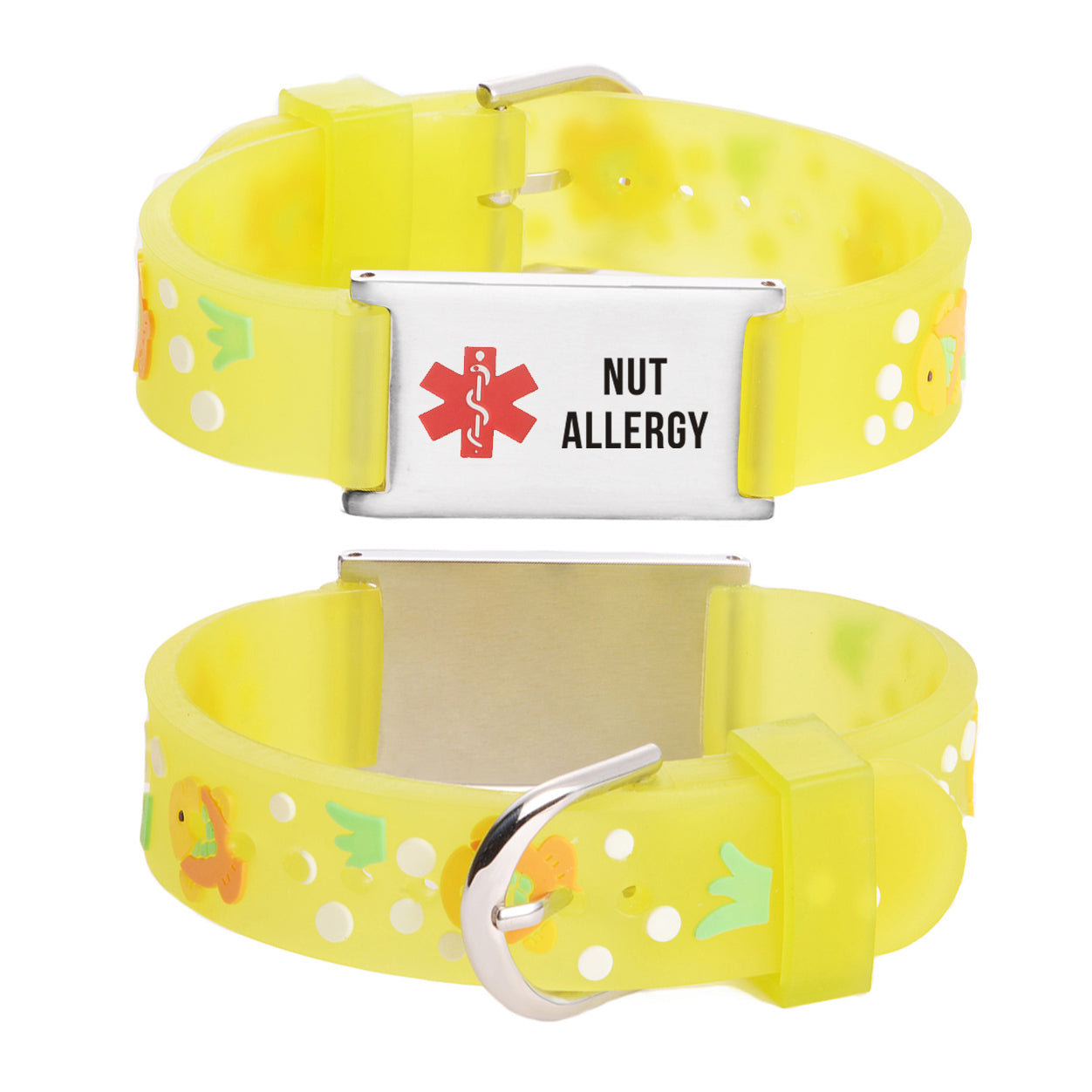 Cartoon Medical Alert id Bracelets for boy & Girls,Kids-Nut Allergy