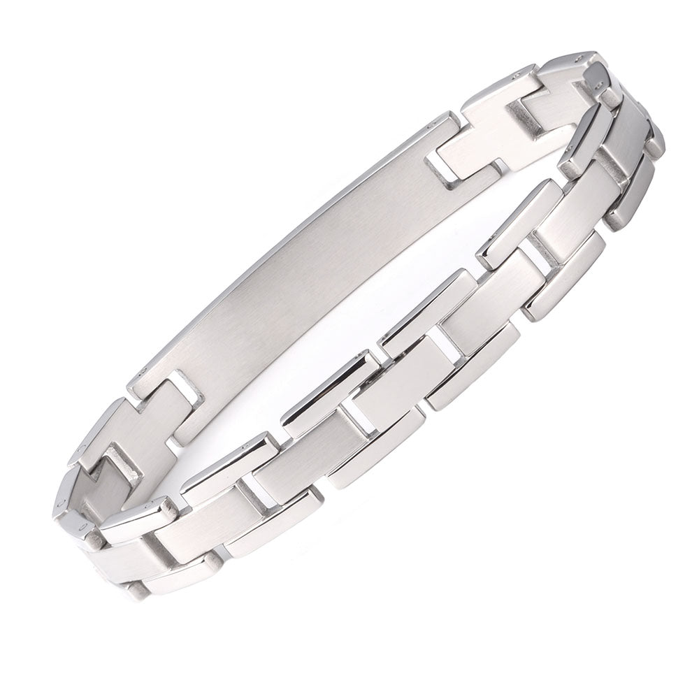 Classic Stainless Steel Medical Alert Bracelets for Men & Women with Free customize Engraving