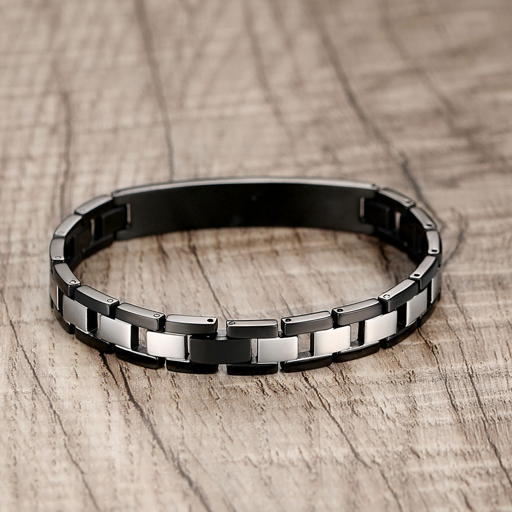 Classic Stainless Steel Medical Alert Bracelets for Men & Women with Free customize Engraving