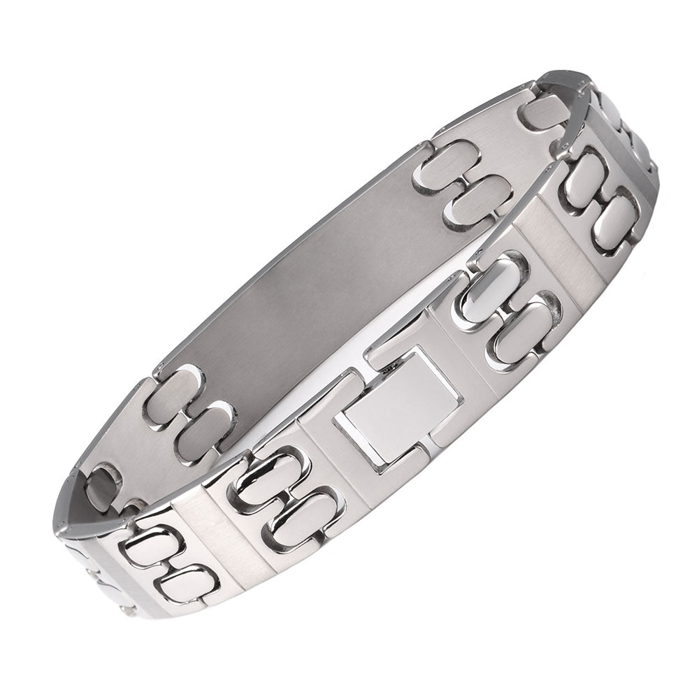 Titanium Medical id Bracelets for Men Free Engraving Emergency Medical alert Bracelets