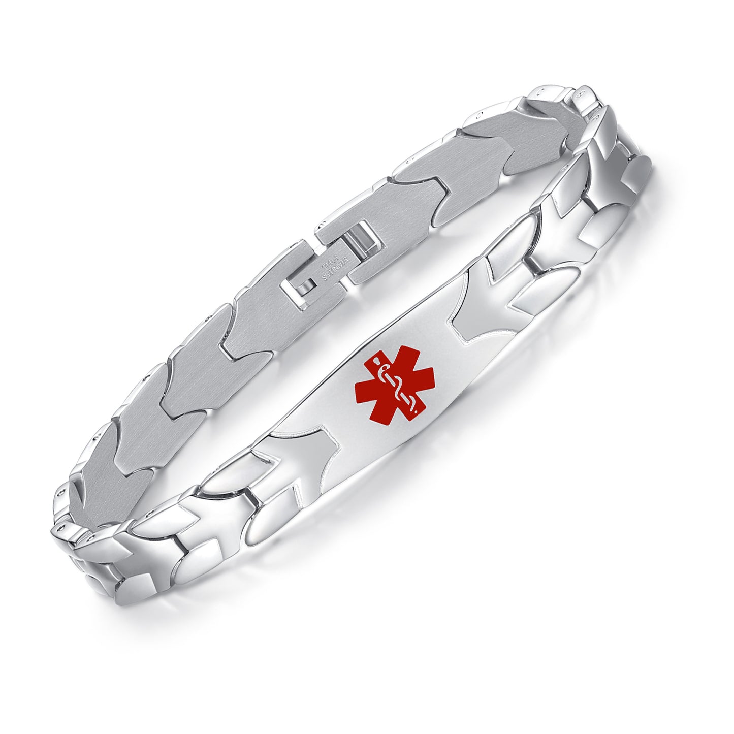 Stainless steel Flying fish Medical Alert Bracelets for men with Free Engraving