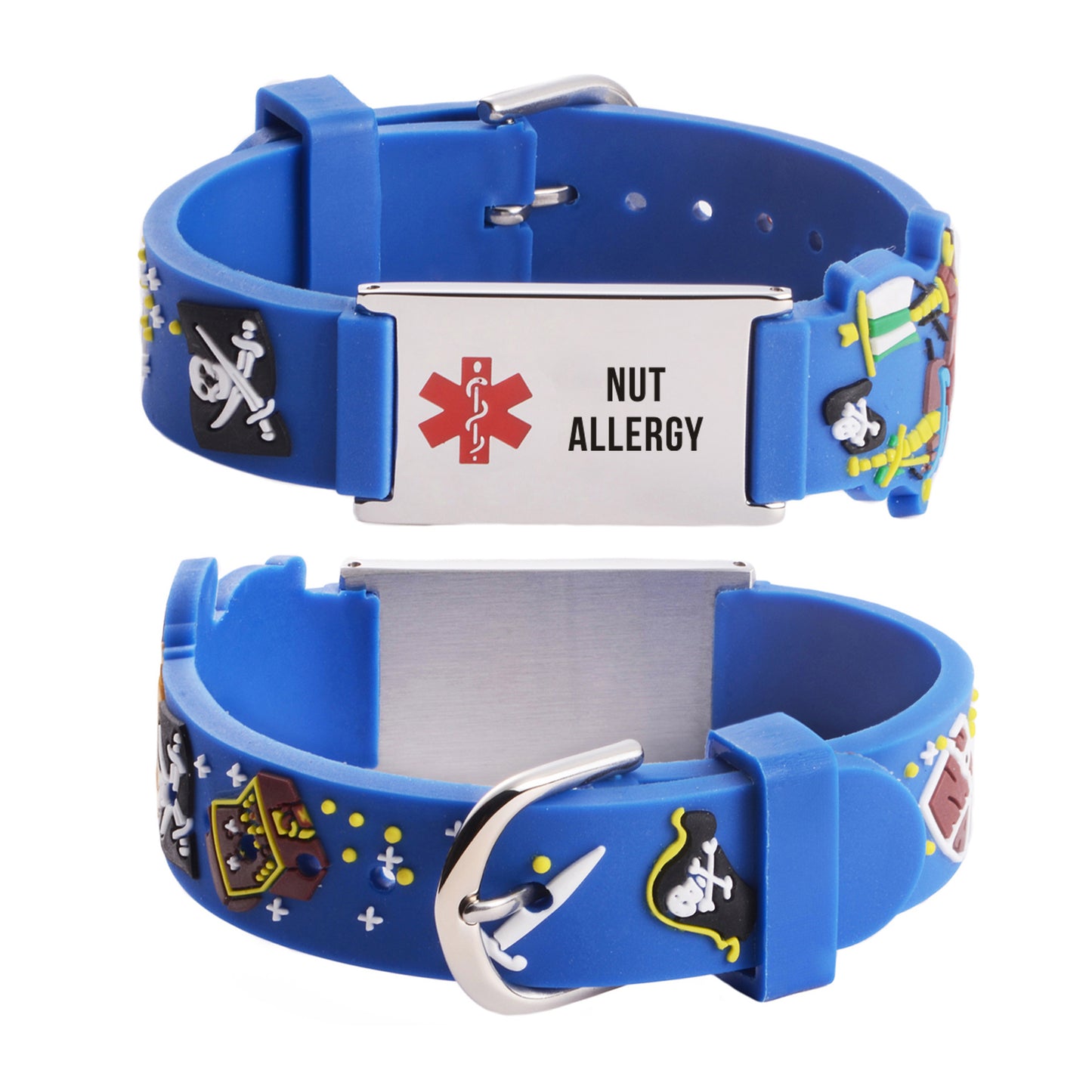 Cartoon Medical Alert id Bracelets for boy & Girls,Kids-Nut Allergy