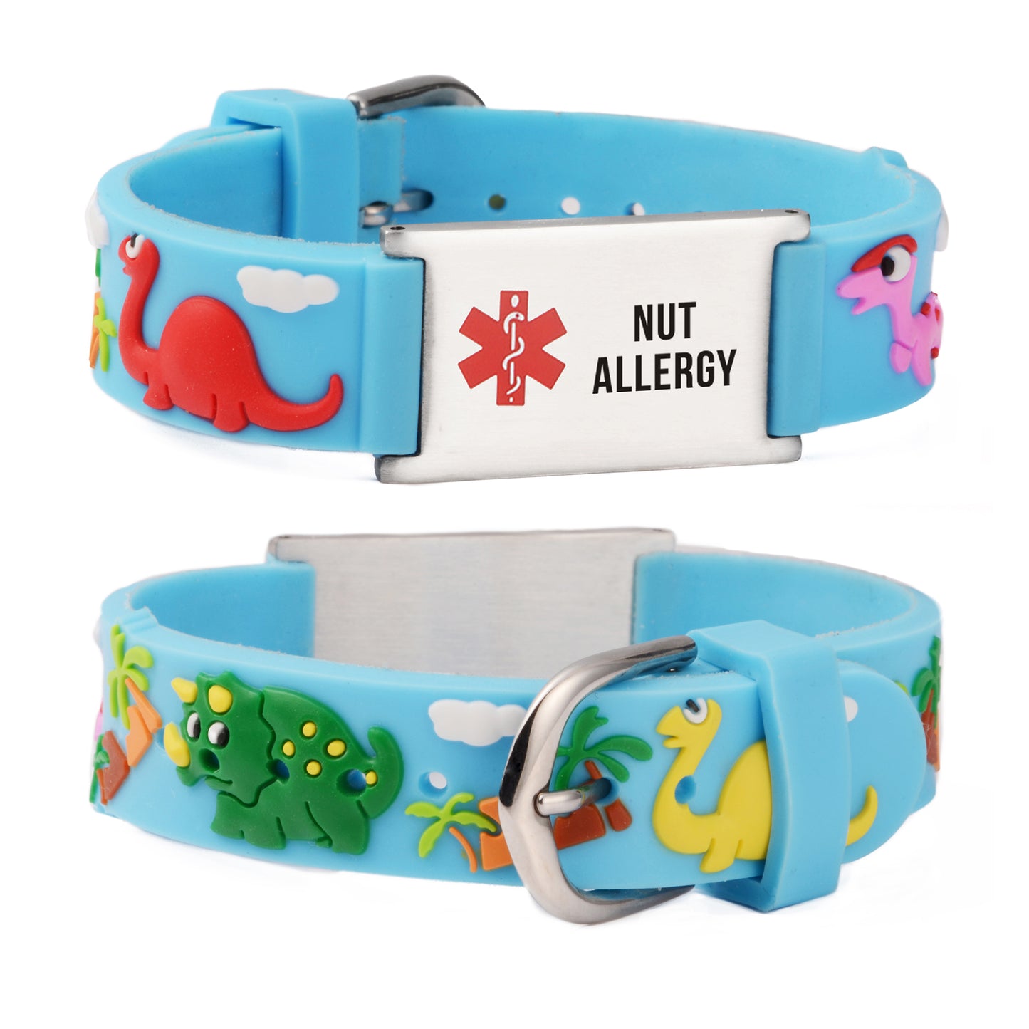 Cartoon Medical Alert id Bracelets for boy & Girls,Kids-Nut Allergy