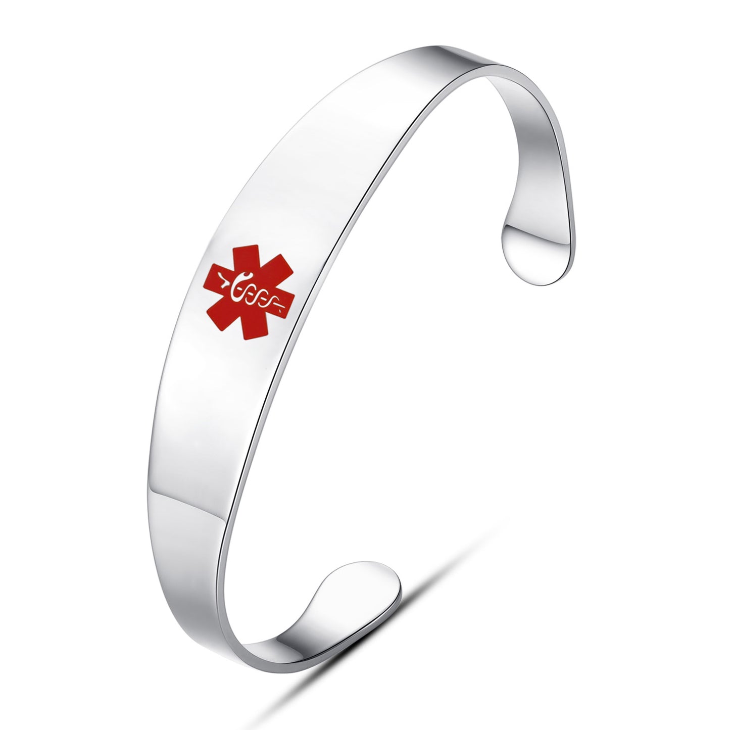 Free Engraving Medical Alert Bracelets Bangle for Women stainless steel cuff medical id bracelets