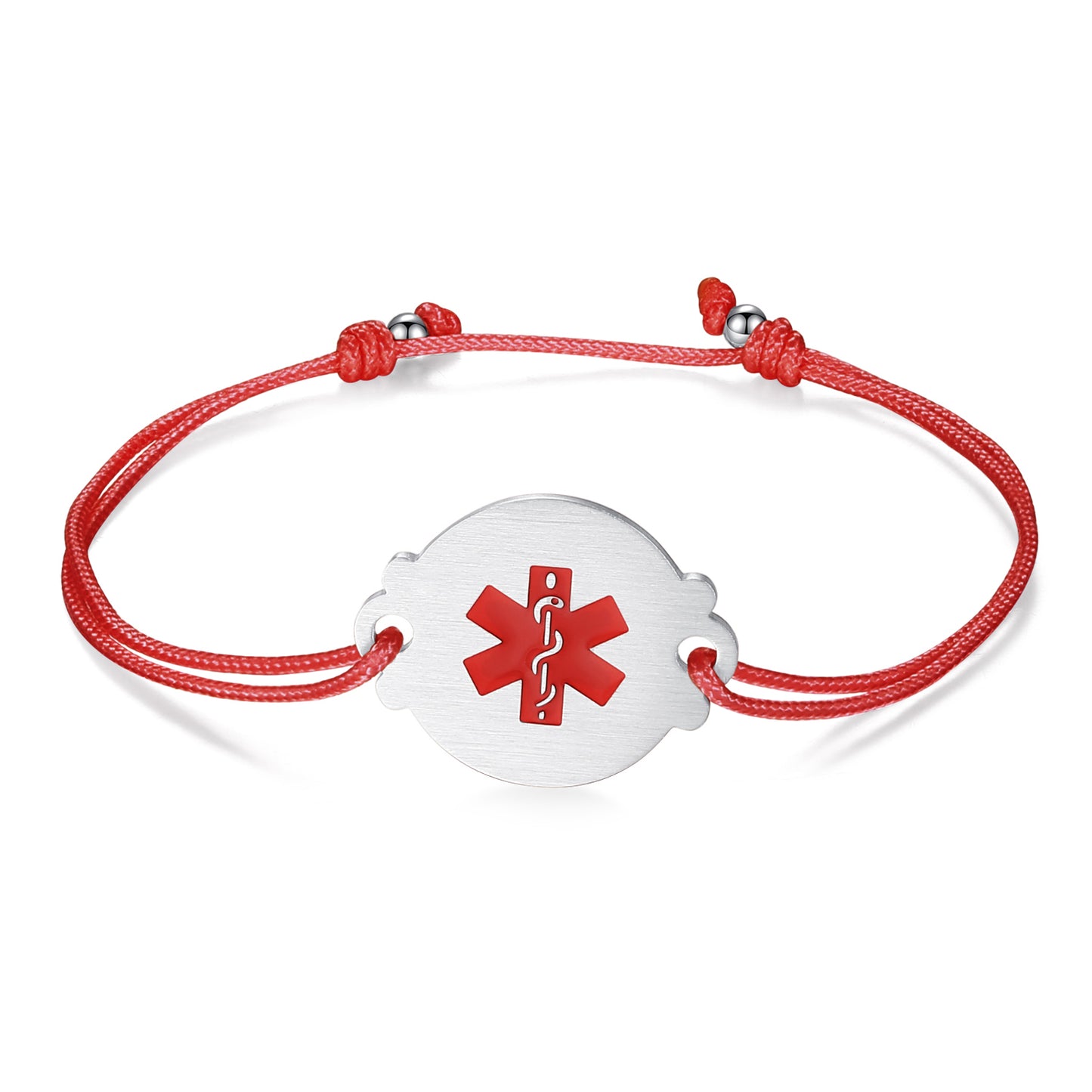 Handmade Adjustable Cord Medical Alert Bracelets for Women