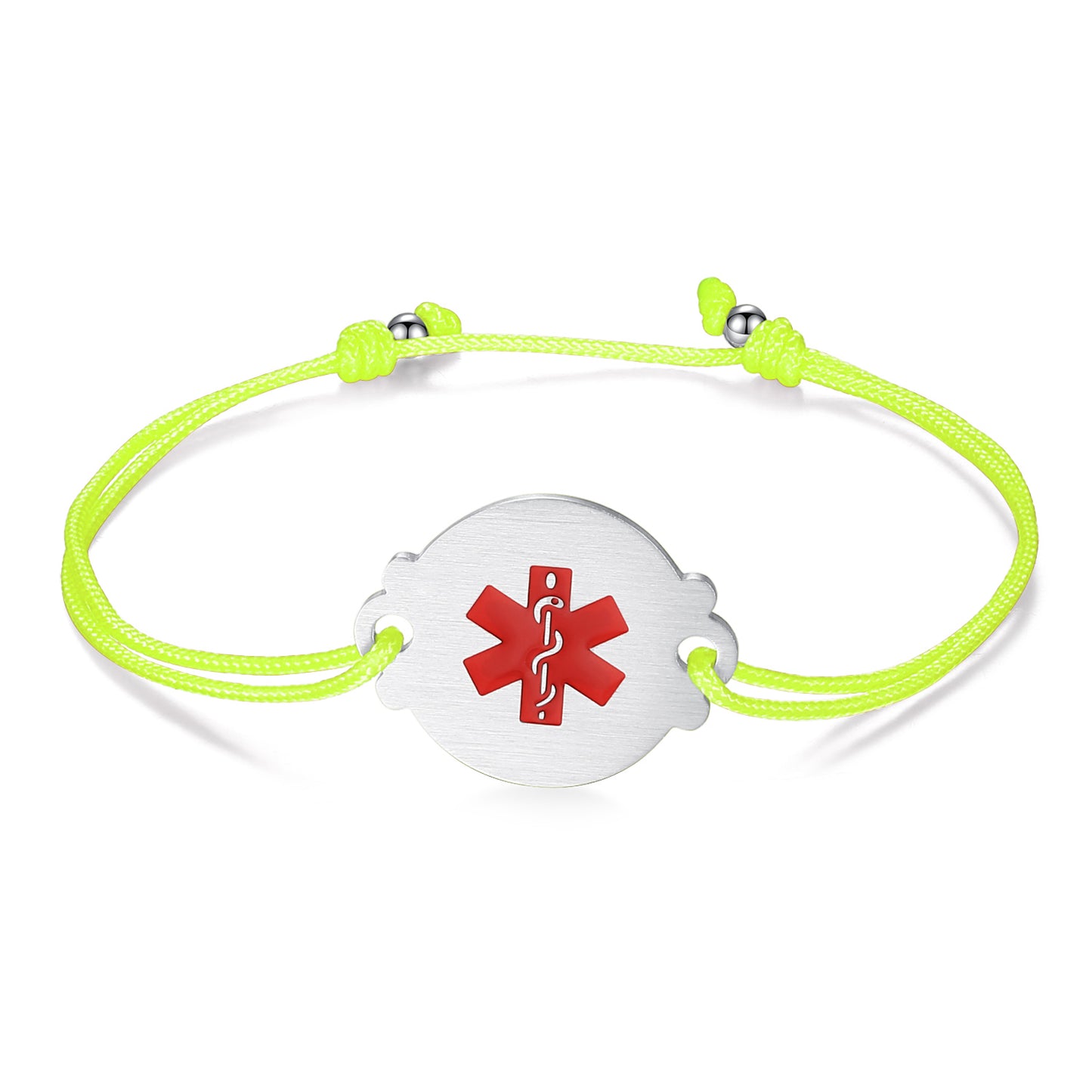 Handmade Adjustable Cord Medical Alert Bracelets for Women