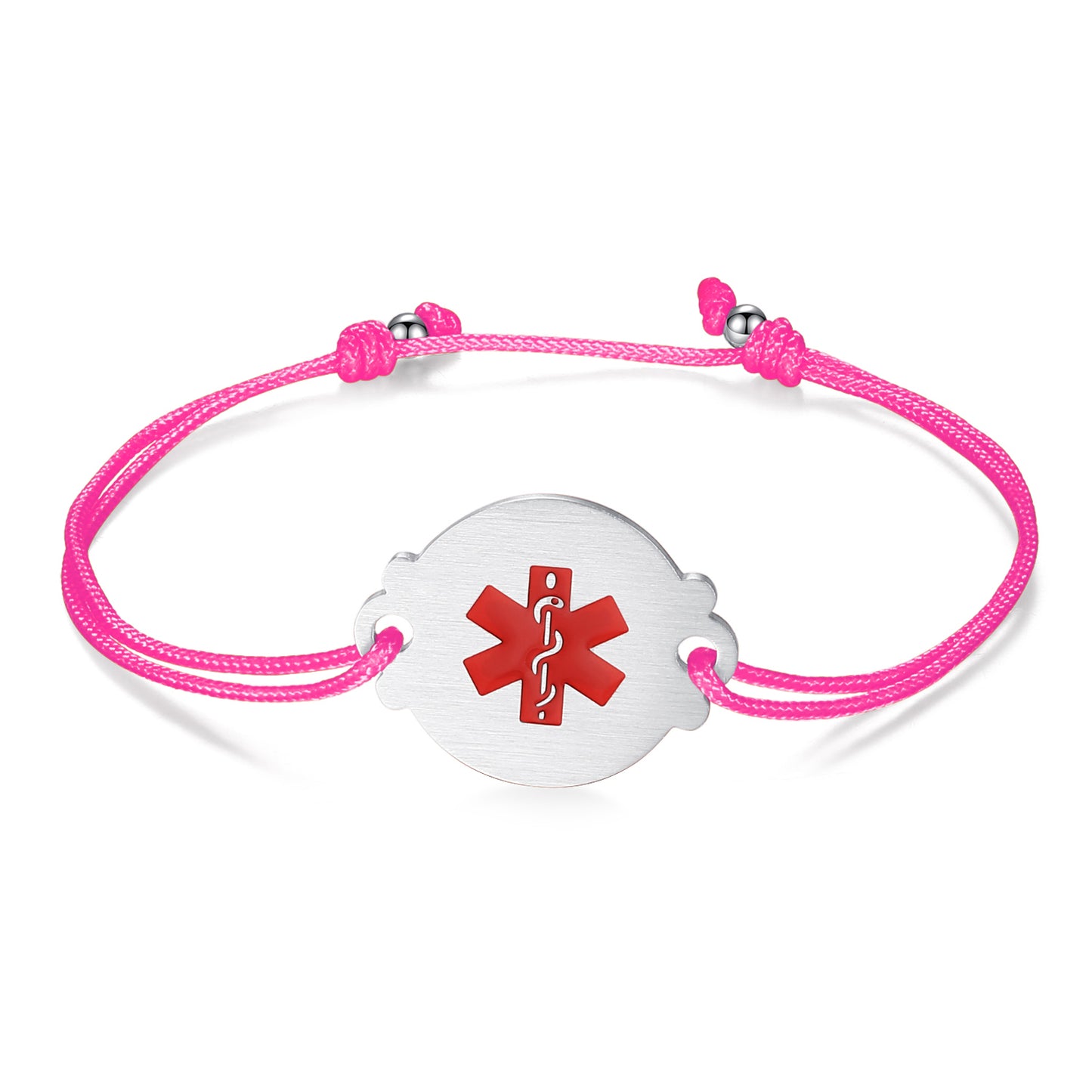 Handmade Adjustable Cord Medical Alert Bracelets for Women