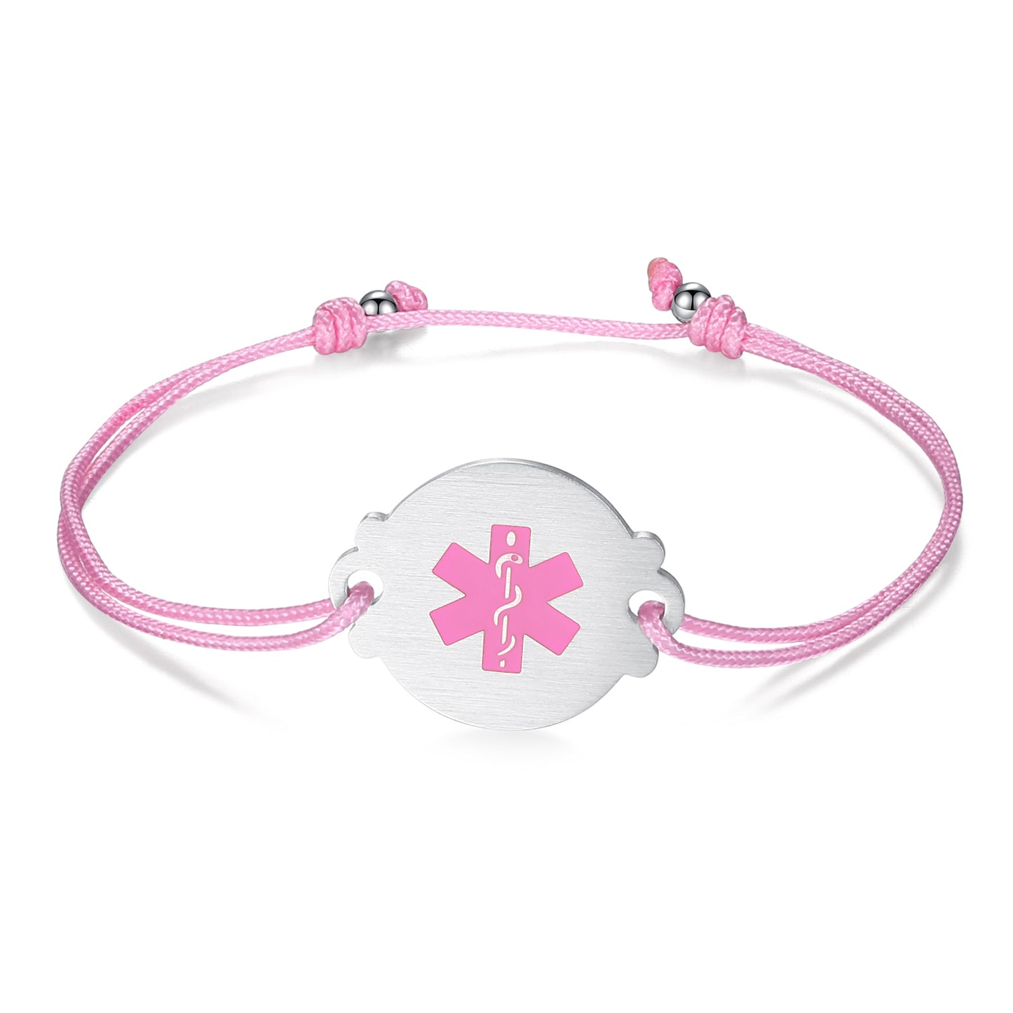 Handmade Adjustable Cord Medical Alert Bracelets for Women