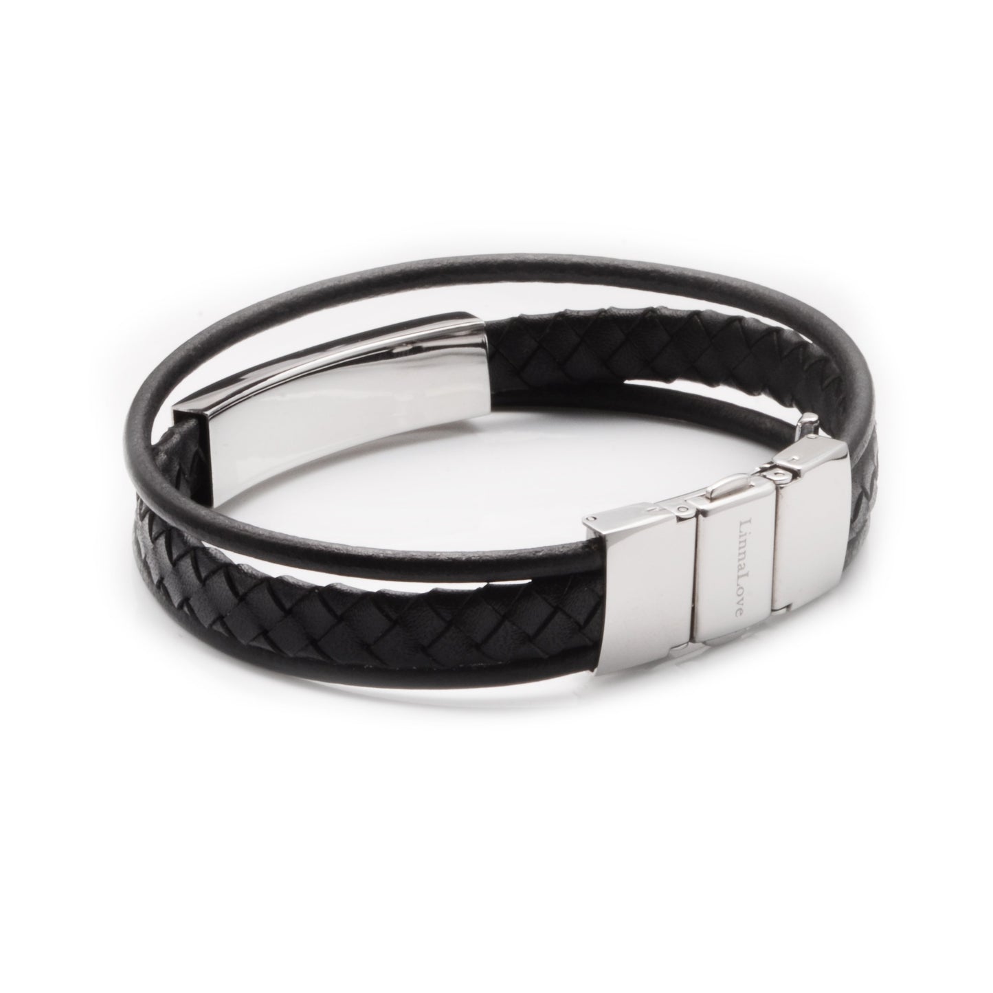 LEATHER WRAP MEDICAL ALERT BRACELETS-TYPE 1 DIABETES