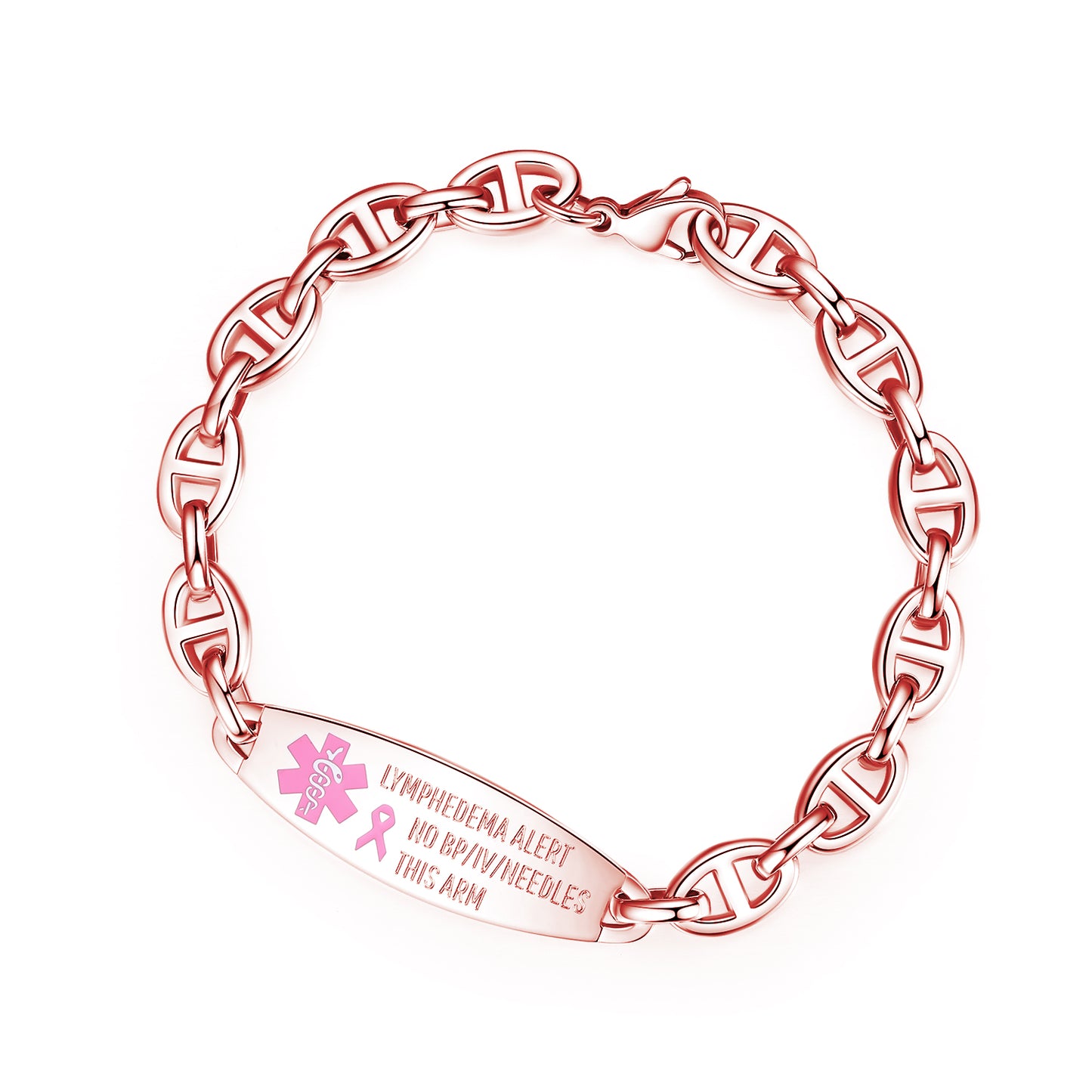 Horseshoe lymphedema alert bracelet for women no bp no iv no needles bracelets