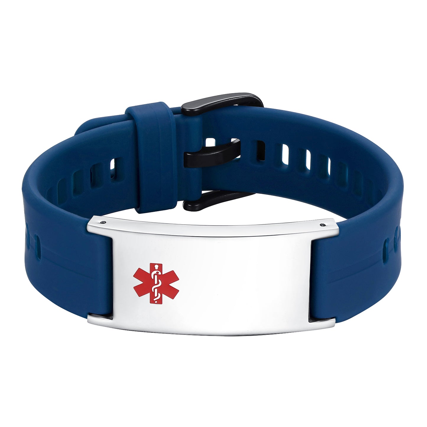 Personalized Silicone Medical Alert Bracelets Waterproof Sport ID Bracelets for Men Women