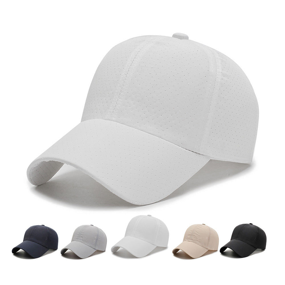 linnalove Fashionable baseball mesh cap summer light weight breathable mesh UV cut quick dry light thin adjustable